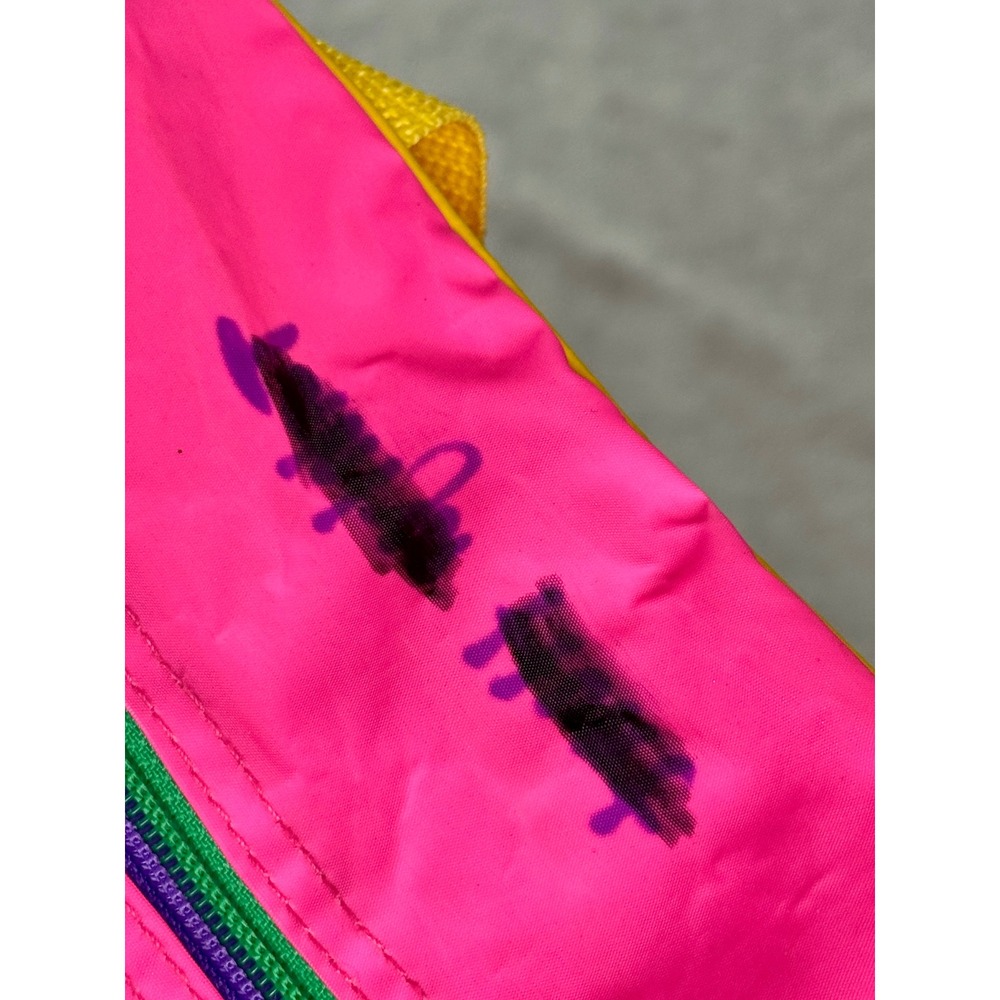 Vintage Looney Tunes Neon Duffle Bag 90s‎ Bugs Bunny Tweety Pink Travel Bag
